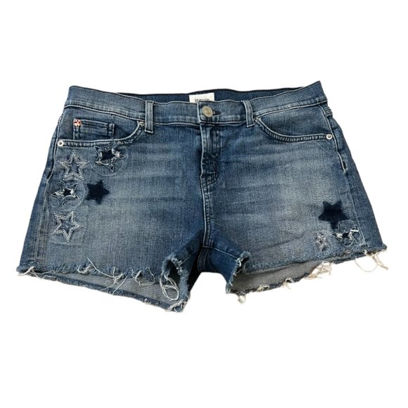 Hudson Jeans Pants - Hudson Blue Denim Cut-Off Stars Classic 5-Pocket Shorts Waist 29" Womens